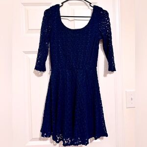 Over the knee knit skater dress
